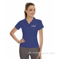 Marineblaue Frauen Basis -Schicht Reiten Reiten Tops